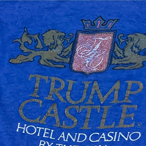 Vintage Trump Castle New Jersey Best of the Bay Single Stitch 80s tshirt - Picture 5 of 10